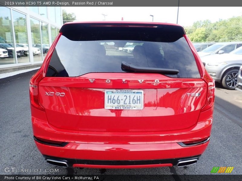 Passion Red / Charcoal 2019 Volvo XC90 T5 AWD R-Design