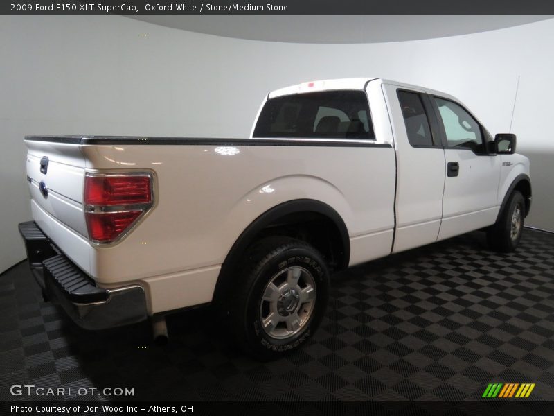 Oxford White / Stone/Medium Stone 2009 Ford F150 XLT SuperCab