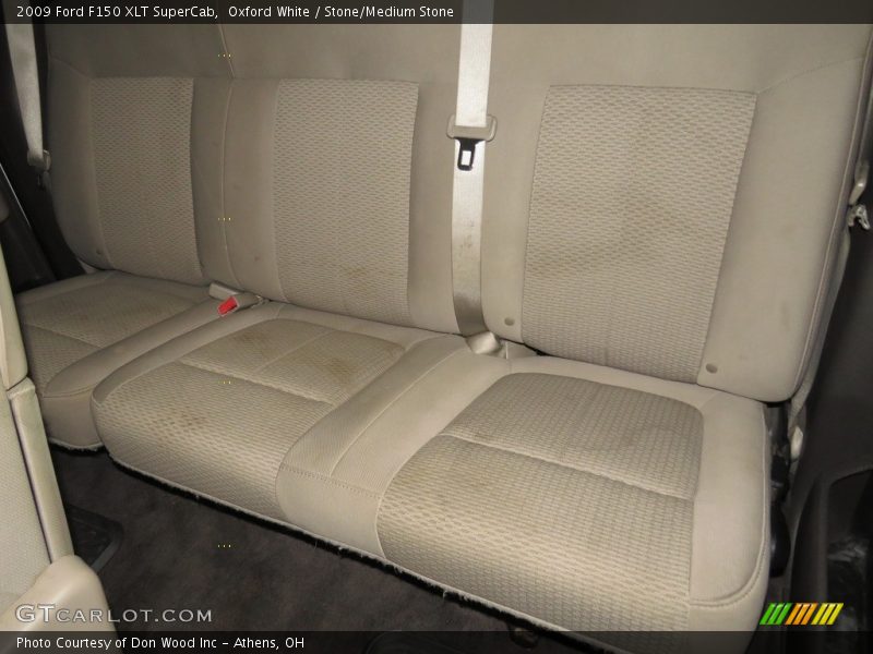 Oxford White / Stone/Medium Stone 2009 Ford F150 XLT SuperCab