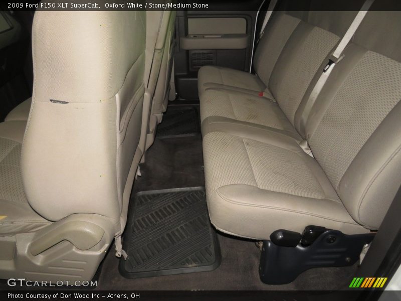 Oxford White / Stone/Medium Stone 2009 Ford F150 XLT SuperCab