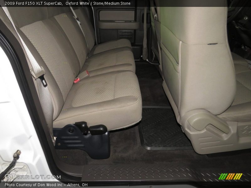 Oxford White / Stone/Medium Stone 2009 Ford F150 XLT SuperCab