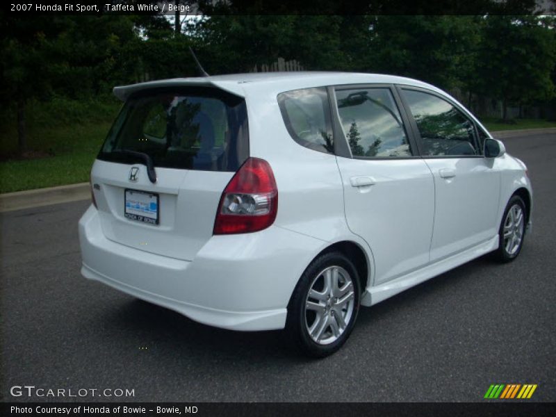 Taffeta White / Beige 2007 Honda Fit Sport