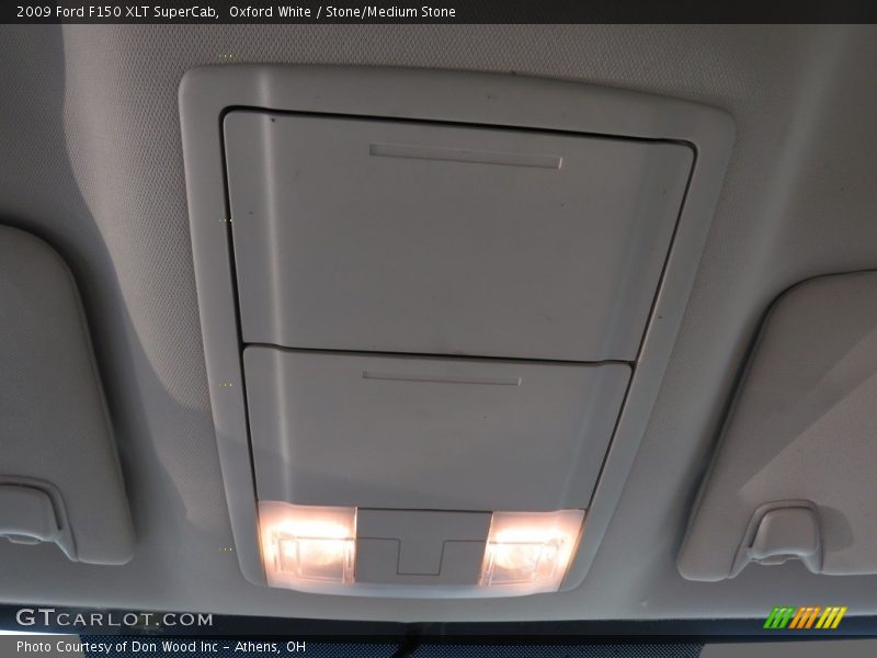 Oxford White / Stone/Medium Stone 2009 Ford F150 XLT SuperCab