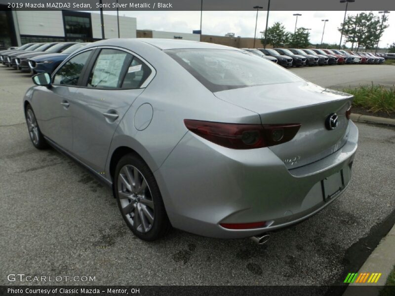 Sonic Silver Metallic / Black 2019 Mazda MAZDA3 Sedan