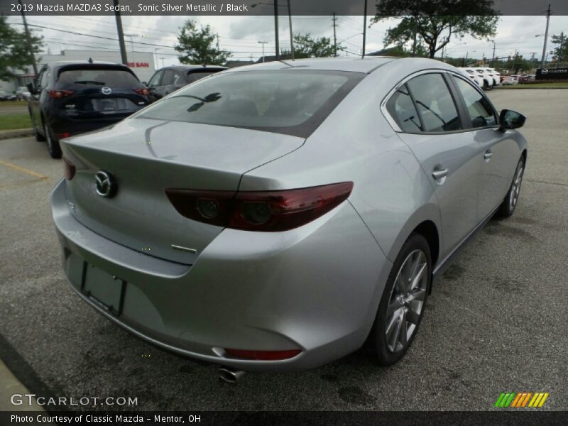 Sonic Silver Metallic / Black 2019 Mazda MAZDA3 Sedan