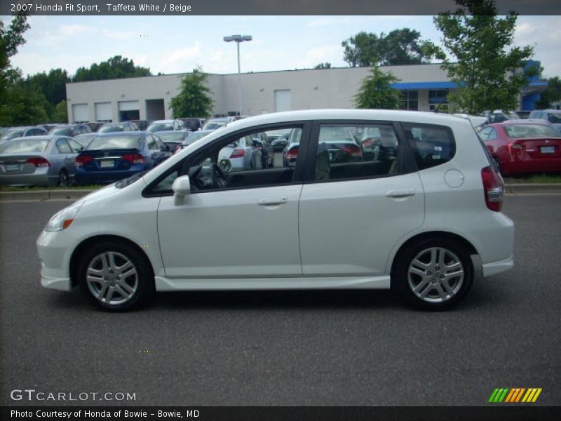 Taffeta White / Beige 2007 Honda Fit Sport