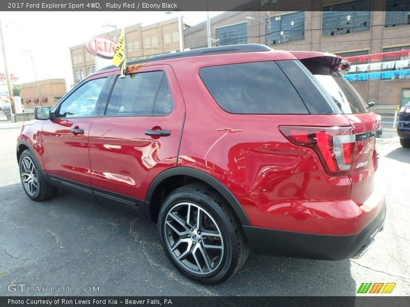 Ruby Red / Ebony Black 2017 Ford Explorer Sport 4WD
