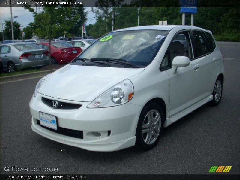 Taffeta White / Beige 2007 Honda Fit Sport
