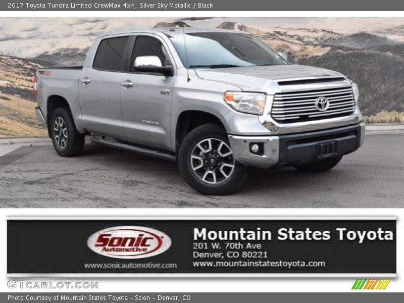 Silver Sky Metallic / Black 2017 Toyota Tundra Limited CrewMax 4x4