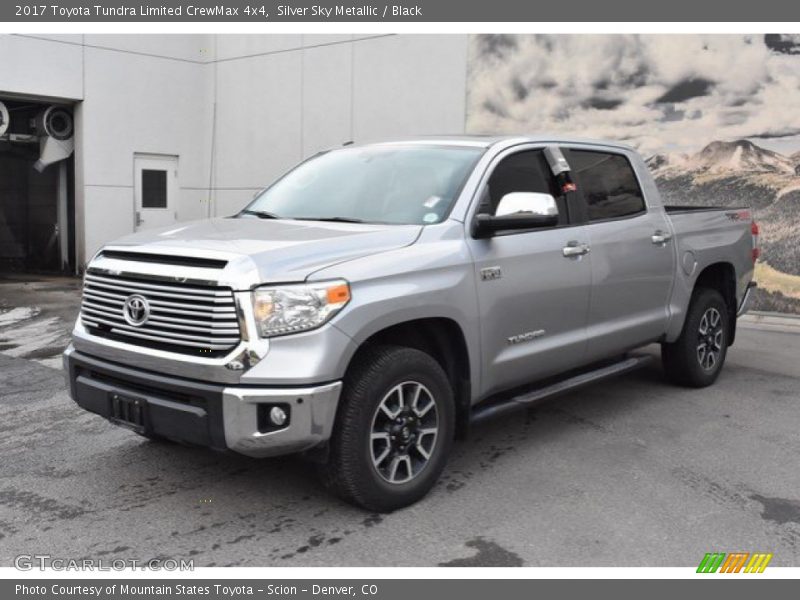 Silver Sky Metallic / Black 2017 Toyota Tundra Limited CrewMax 4x4