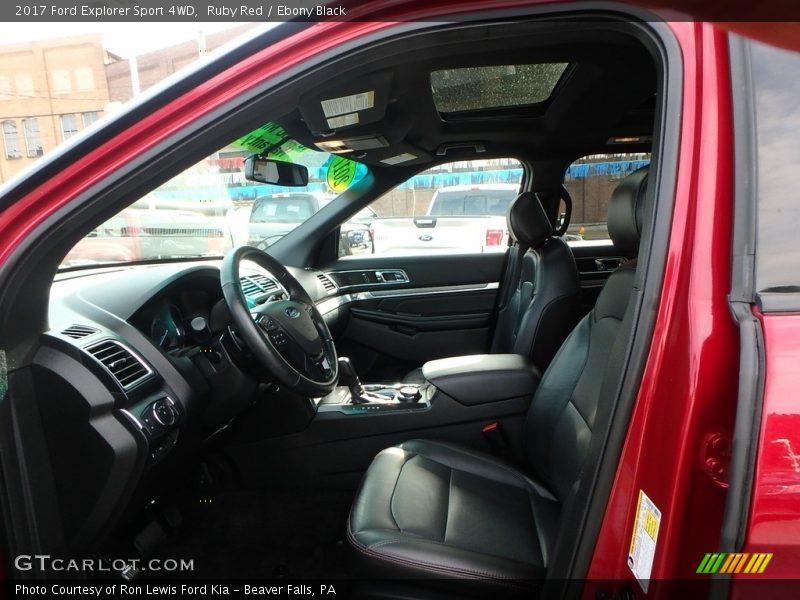 Ruby Red / Ebony Black 2017 Ford Explorer Sport 4WD