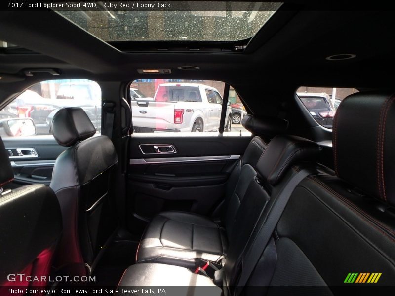 Ruby Red / Ebony Black 2017 Ford Explorer Sport 4WD