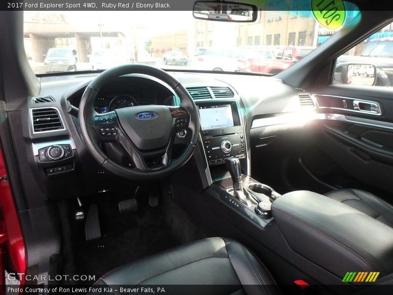Ruby Red / Ebony Black 2017 Ford Explorer Sport 4WD