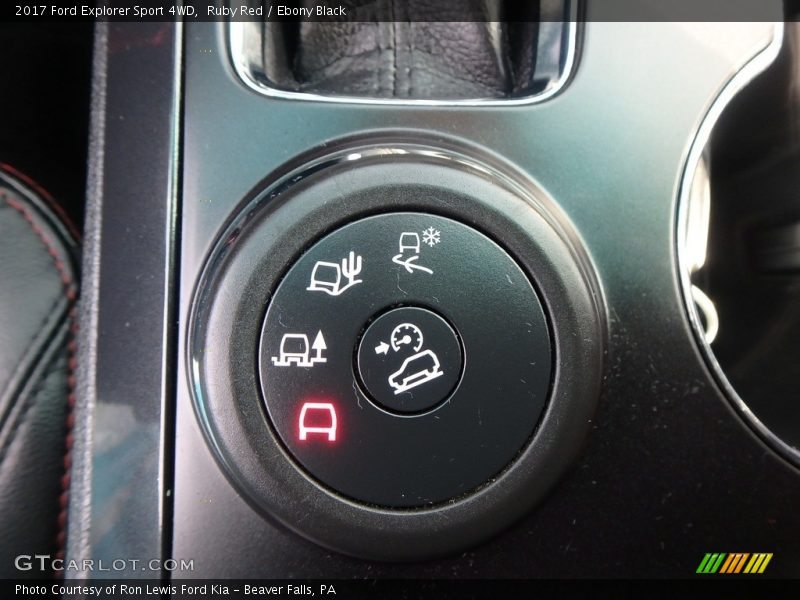 Ruby Red / Ebony Black 2017 Ford Explorer Sport 4WD