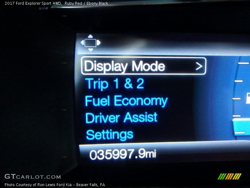 Ruby Red / Ebony Black 2017 Ford Explorer Sport 4WD