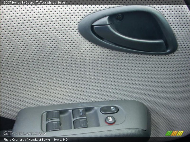 Taffeta White / Beige 2007 Honda Fit Sport