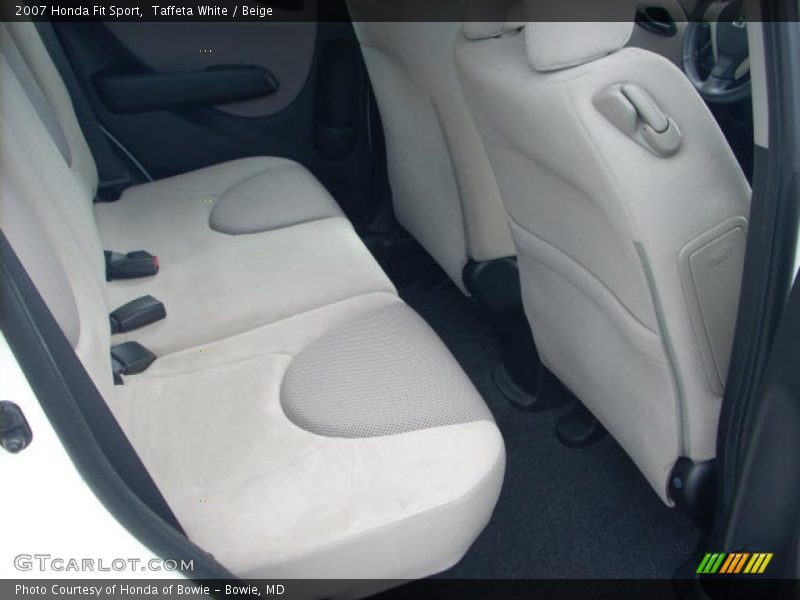 Taffeta White / Beige 2007 Honda Fit Sport