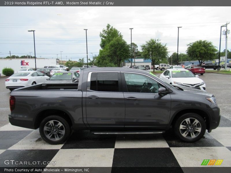 Modern Steel Metallic / Gray 2019 Honda Ridgeline RTL-T AWD