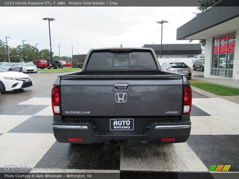 Modern Steel Metallic / Gray 2019 Honda Ridgeline RTL-T AWD