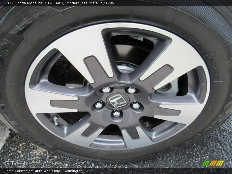 Modern Steel Metallic / Gray 2019 Honda Ridgeline RTL-T AWD