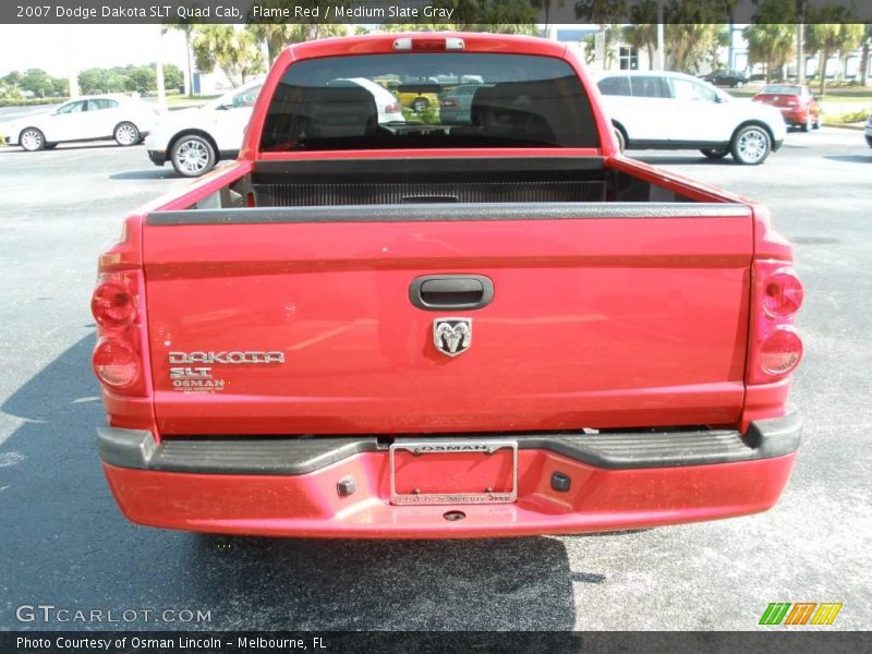 Flame Red / Medium Slate Gray 2007 Dodge Dakota SLT Quad Cab