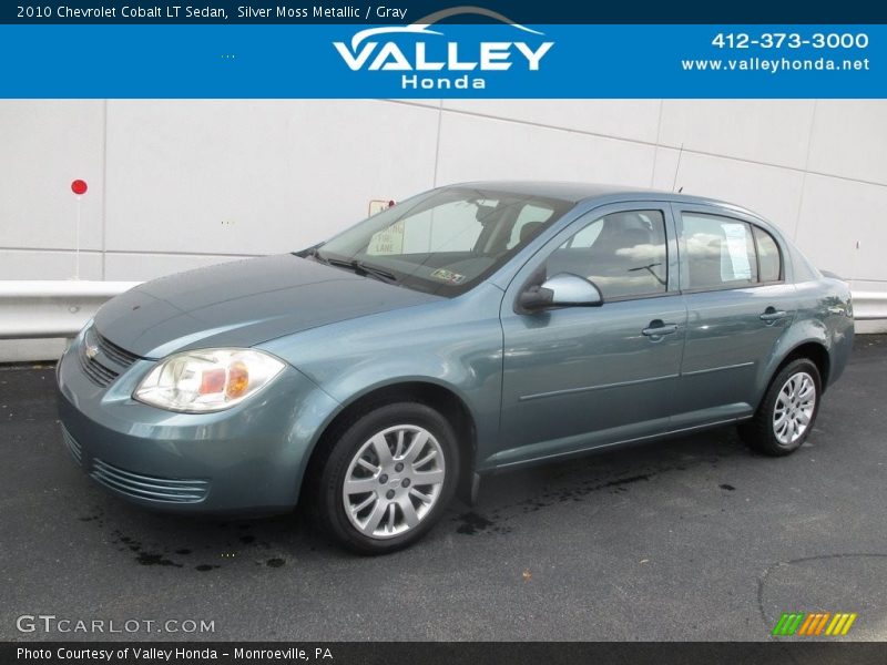 Silver Moss Metallic / Gray 2010 Chevrolet Cobalt LT Sedan