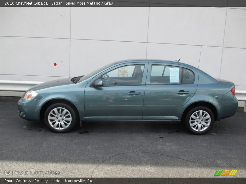 Silver Moss Metallic / Gray 2010 Chevrolet Cobalt LT Sedan