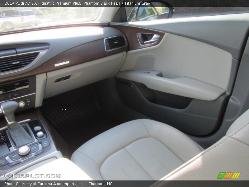 Phantom Black Pearl / Titanium Gray 2014 Audi A7 3.0T quattro Premium Plus