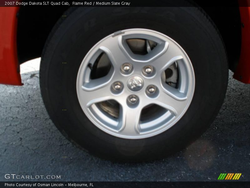 Flame Red / Medium Slate Gray 2007 Dodge Dakota SLT Quad Cab