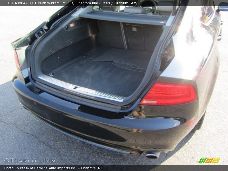 Phantom Black Pearl / Titanium Gray 2014 Audi A7 3.0T quattro Premium Plus