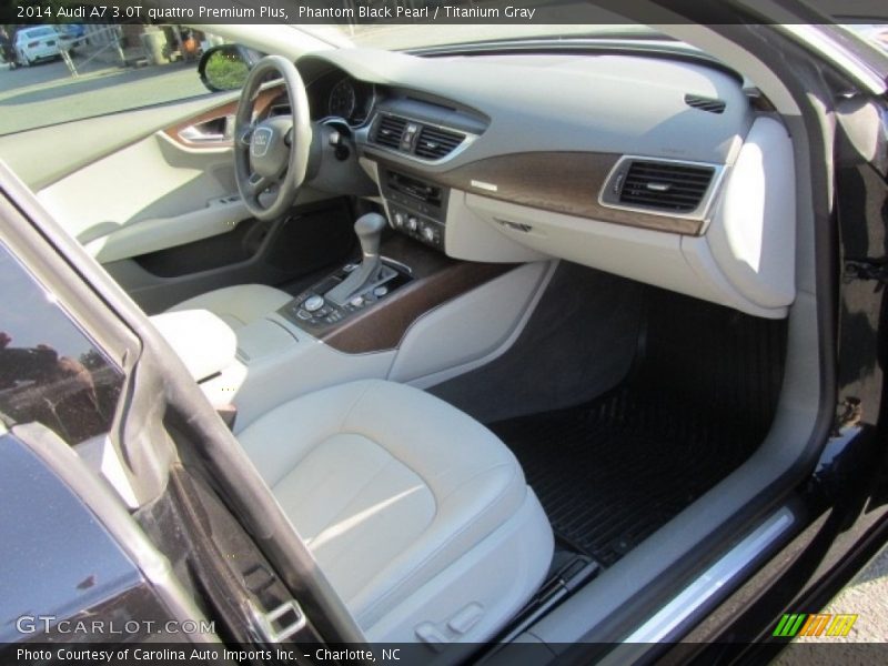 Phantom Black Pearl / Titanium Gray 2014 Audi A7 3.0T quattro Premium Plus
