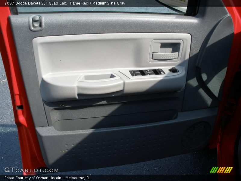 Flame Red / Medium Slate Gray 2007 Dodge Dakota SLT Quad Cab