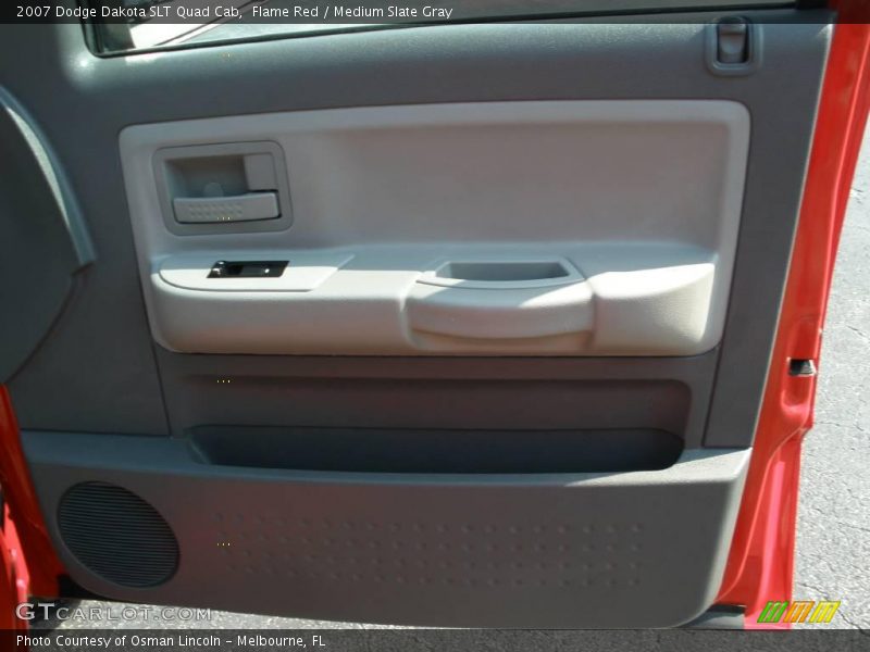 Flame Red / Medium Slate Gray 2007 Dodge Dakota SLT Quad Cab