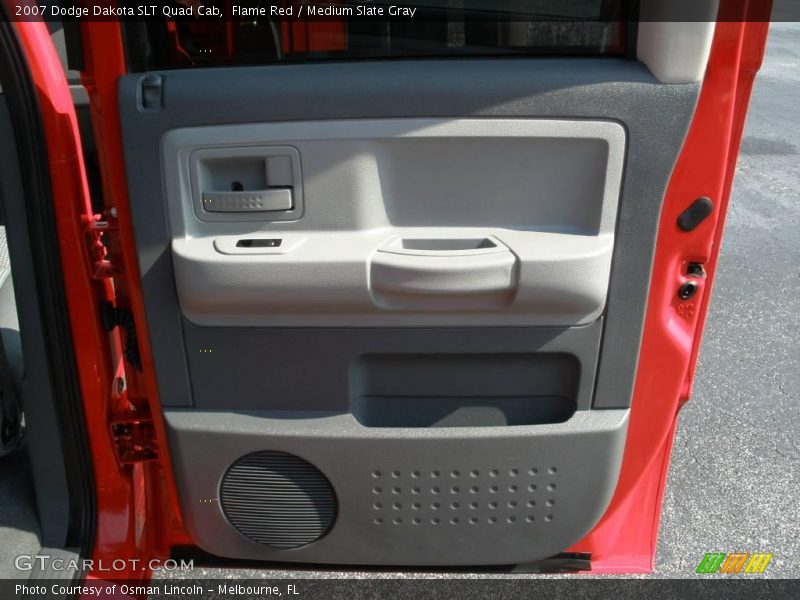 Flame Red / Medium Slate Gray 2007 Dodge Dakota SLT Quad Cab