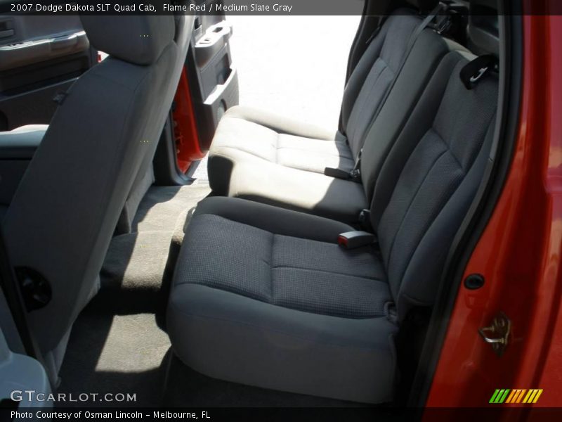 Flame Red / Medium Slate Gray 2007 Dodge Dakota SLT Quad Cab