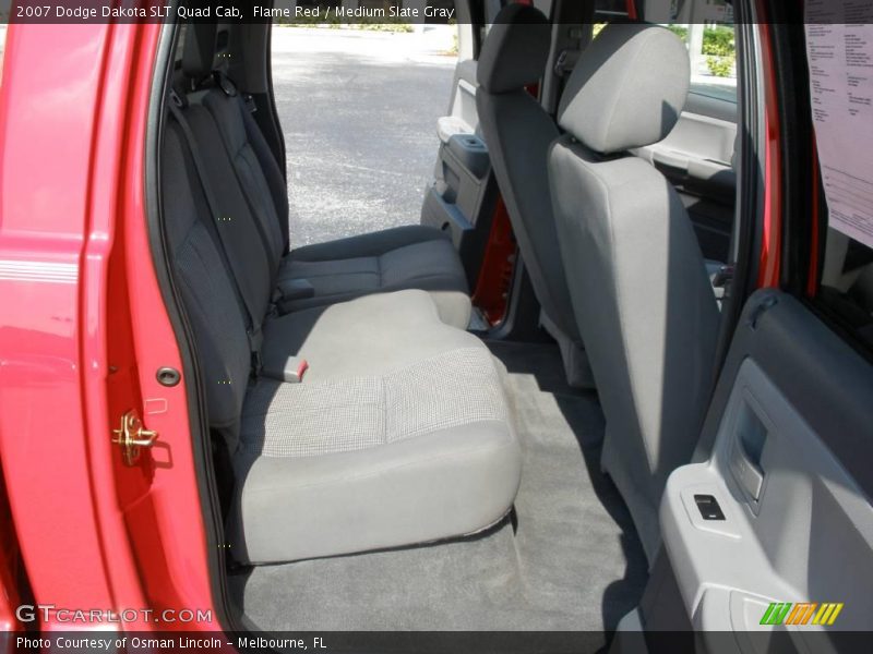 Flame Red / Medium Slate Gray 2007 Dodge Dakota SLT Quad Cab