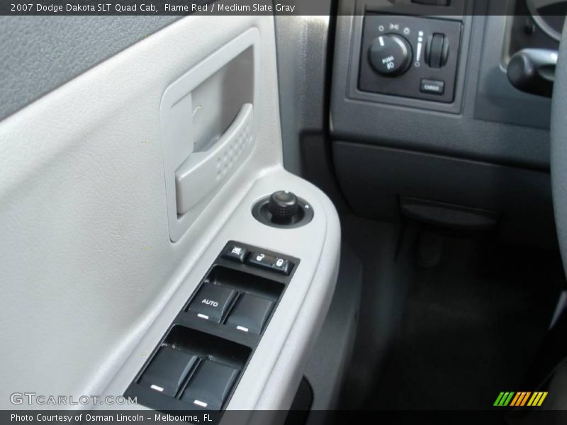 Flame Red / Medium Slate Gray 2007 Dodge Dakota SLT Quad Cab