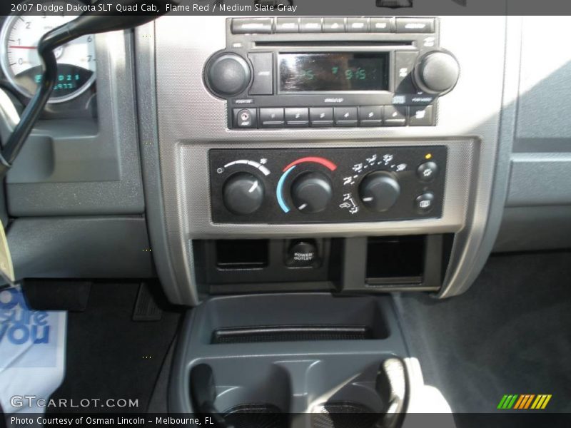 Flame Red / Medium Slate Gray 2007 Dodge Dakota SLT Quad Cab