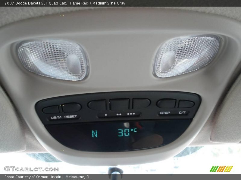 Flame Red / Medium Slate Gray 2007 Dodge Dakota SLT Quad Cab