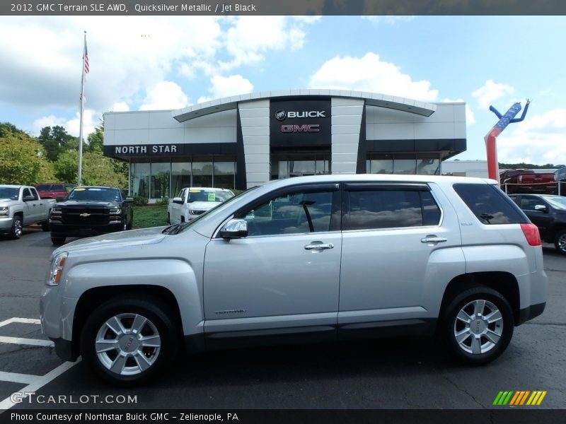 Quicksilver Metallic / Jet Black 2012 GMC Terrain SLE AWD