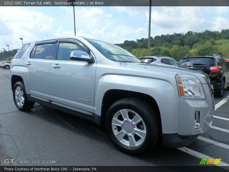 Quicksilver Metallic / Jet Black 2012 GMC Terrain SLE AWD