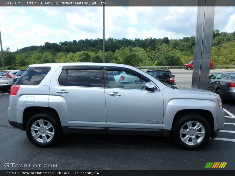 Quicksilver Metallic / Jet Black 2012 GMC Terrain SLE AWD