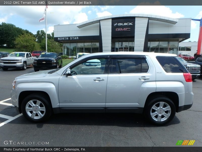 Quicksilver Metallic / Jet Black 2012 GMC Terrain SLE AWD
