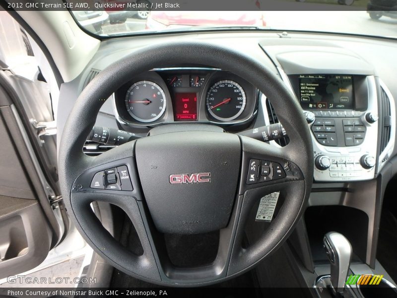 Quicksilver Metallic / Jet Black 2012 GMC Terrain SLE AWD