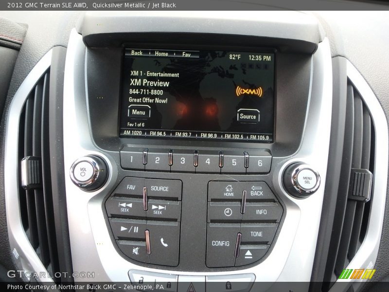 Quicksilver Metallic / Jet Black 2012 GMC Terrain SLE AWD