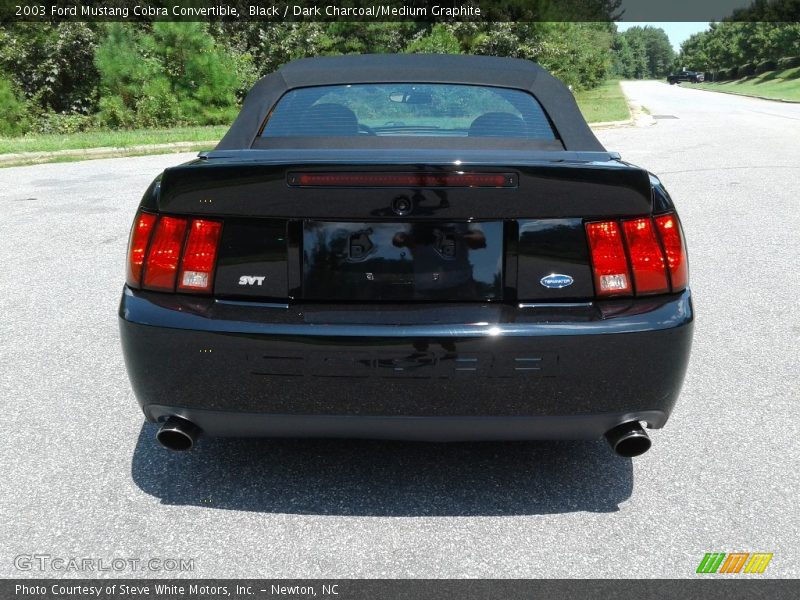 Black / Dark Charcoal/Medium Graphite 2003 Ford Mustang Cobra Convertible