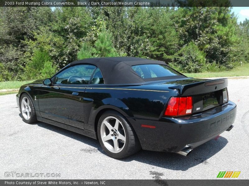 Black / Dark Charcoal/Medium Graphite 2003 Ford Mustang Cobra Convertible