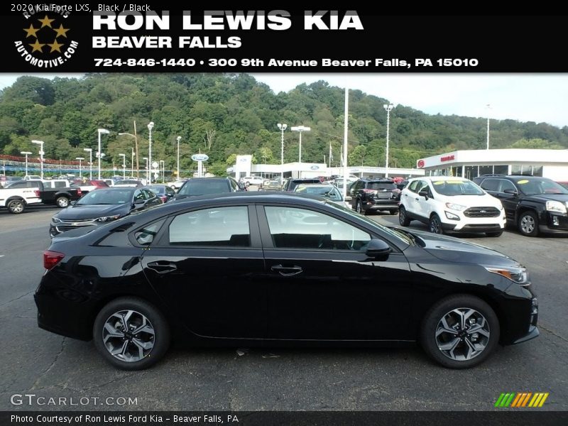 Black / Black 2020 Kia Forte LXS