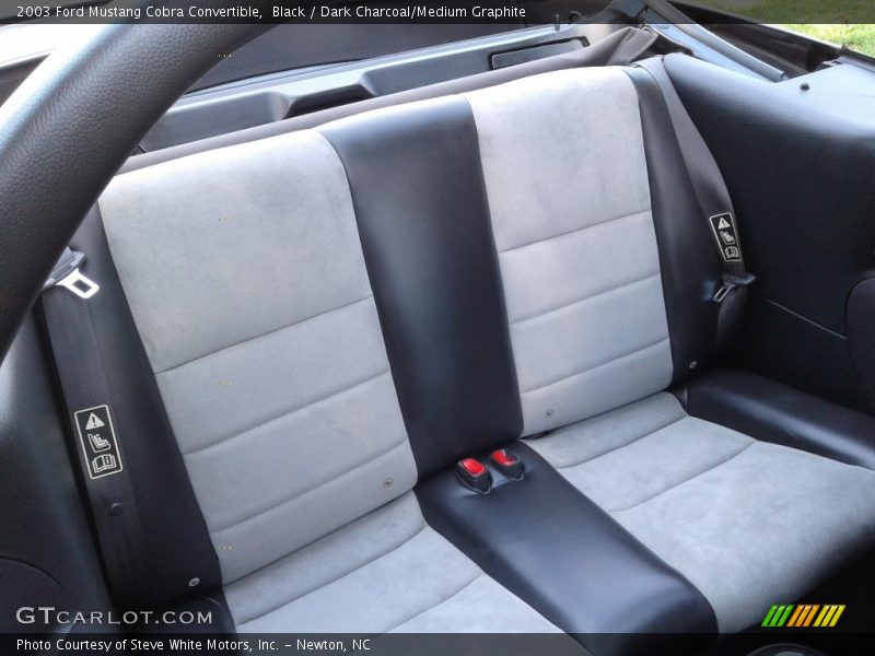 Rear Seat of 2003 Mustang Cobra Convertible