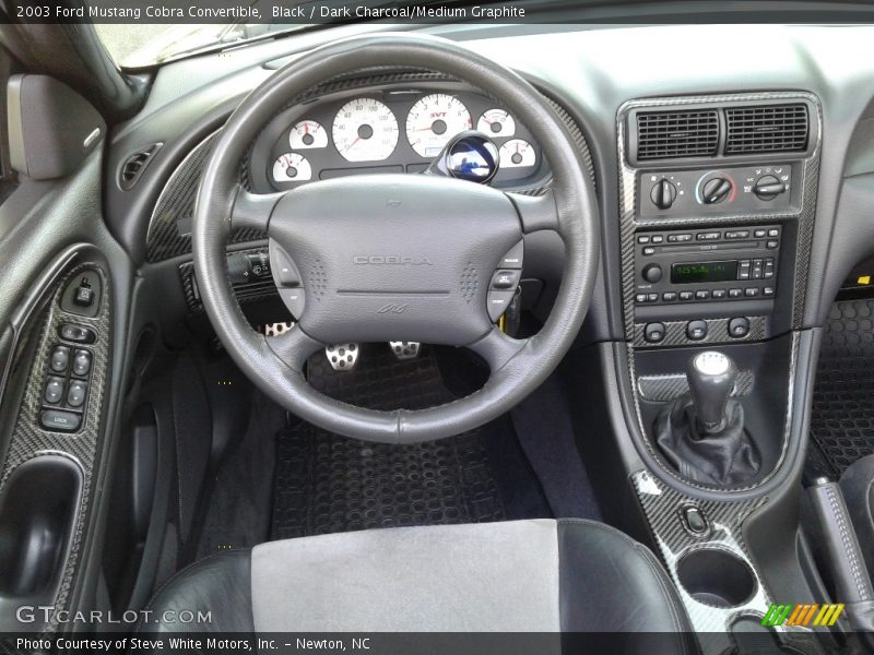 Black / Dark Charcoal/Medium Graphite 2003 Ford Mustang Cobra Convertible